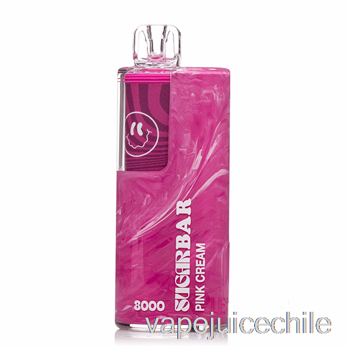 Vape Vhile Sugar Bar Sb8000 0% Cero Nicotina Crema Rosa Desechable